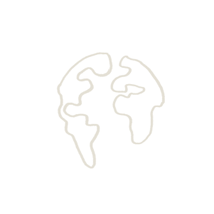 Abstract geometric design with four symmetrical, curving arms forming a central shape.